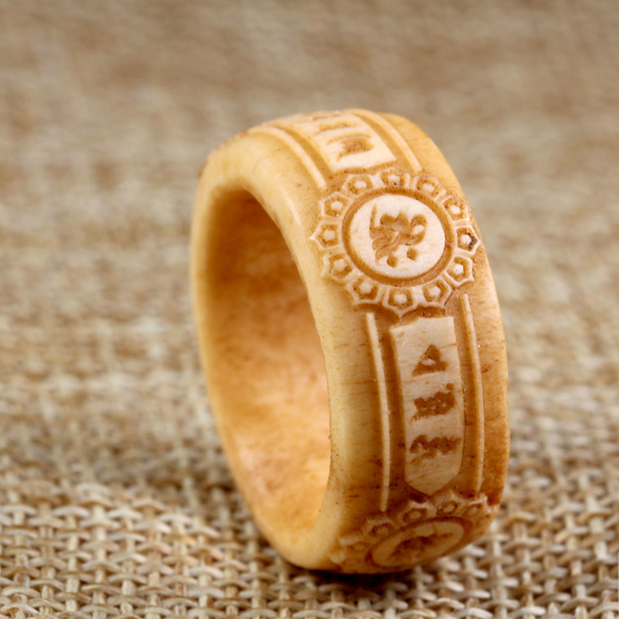 Antler-Carved Incantation Ring