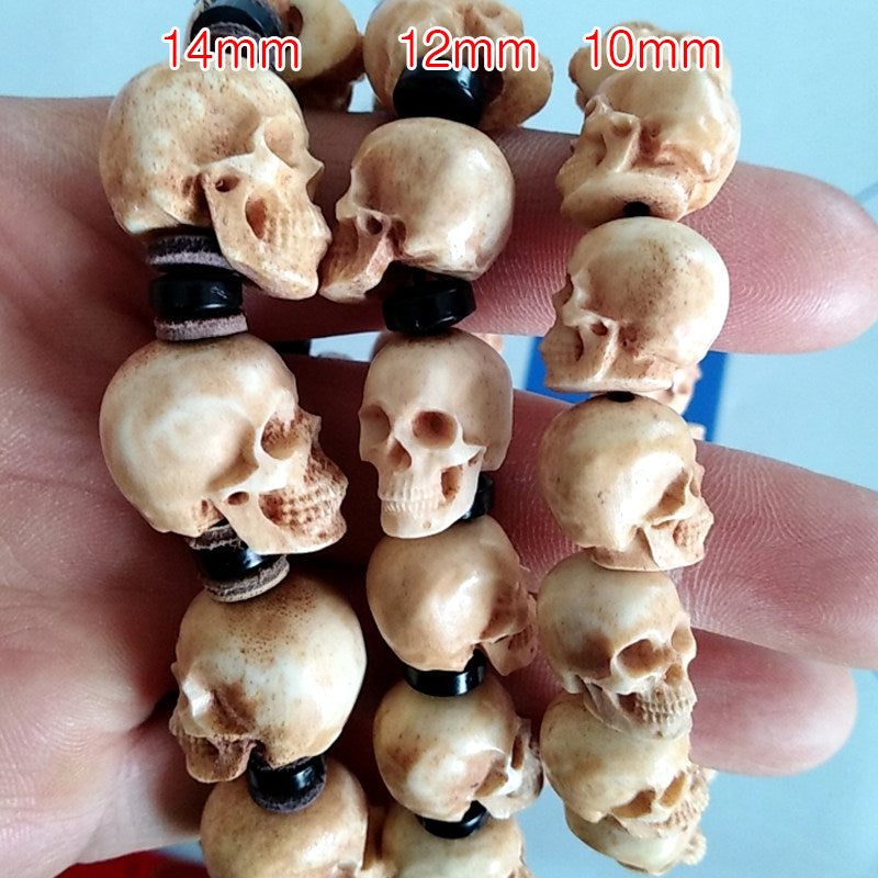Antler Skull Beaded Bracelet