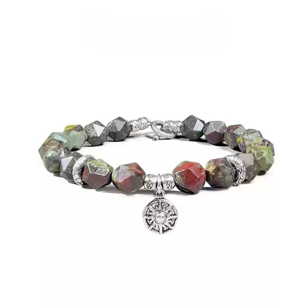 Bracciale estivo con perline di Poseidone a doppia pietra