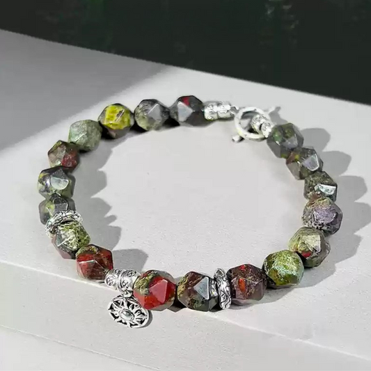 Bracciale estivo con perline di Poseidone a doppia pietra