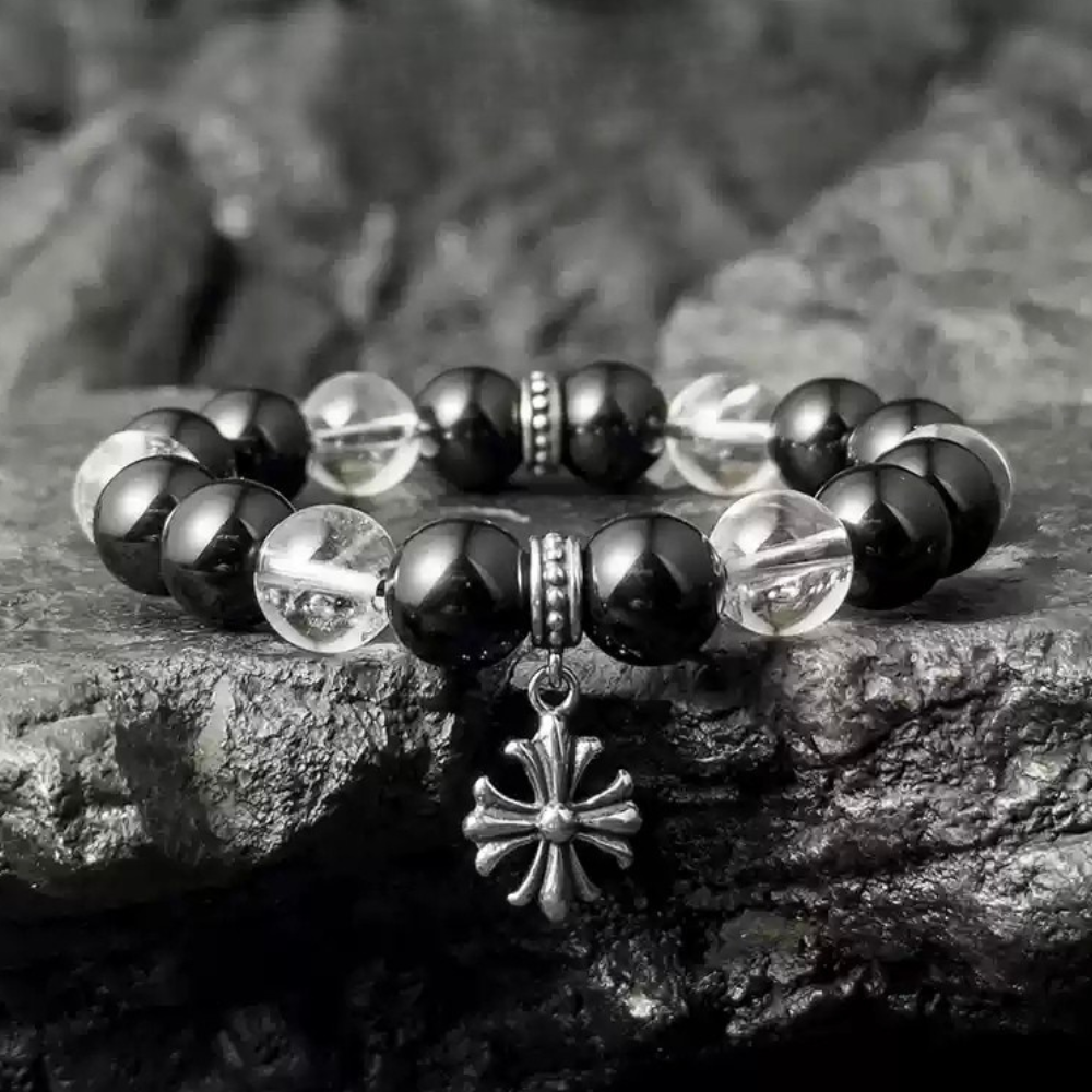 Bracciale estivo con perline di Poseidone a doppia pietra