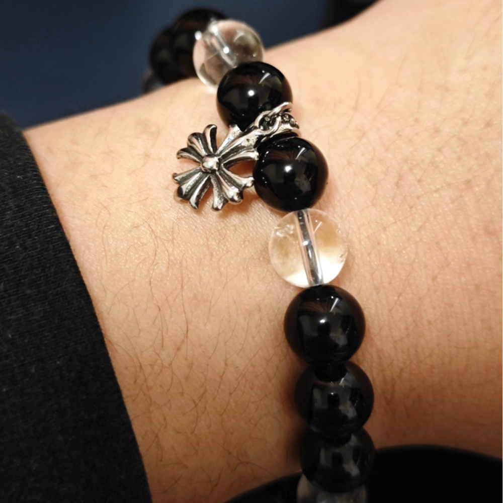 Bracciale estivo con perline di Poseidone a doppia pietra