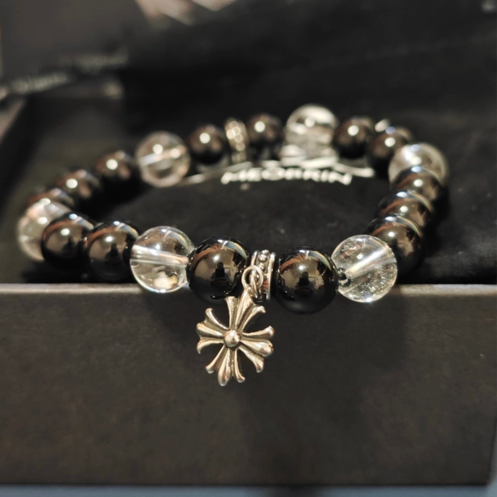 Bracciale estivo con perline di Poseidone a doppia pietra