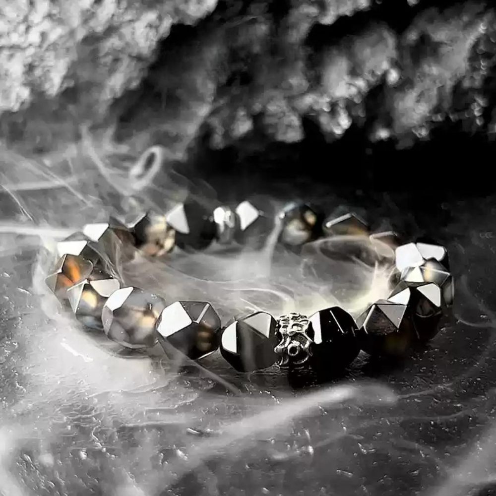 Bracciale estivo con perline di Poseidone a doppia pietra