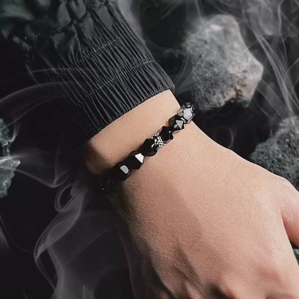 Bracciale estivo con perline di Poseidone a doppia pietra