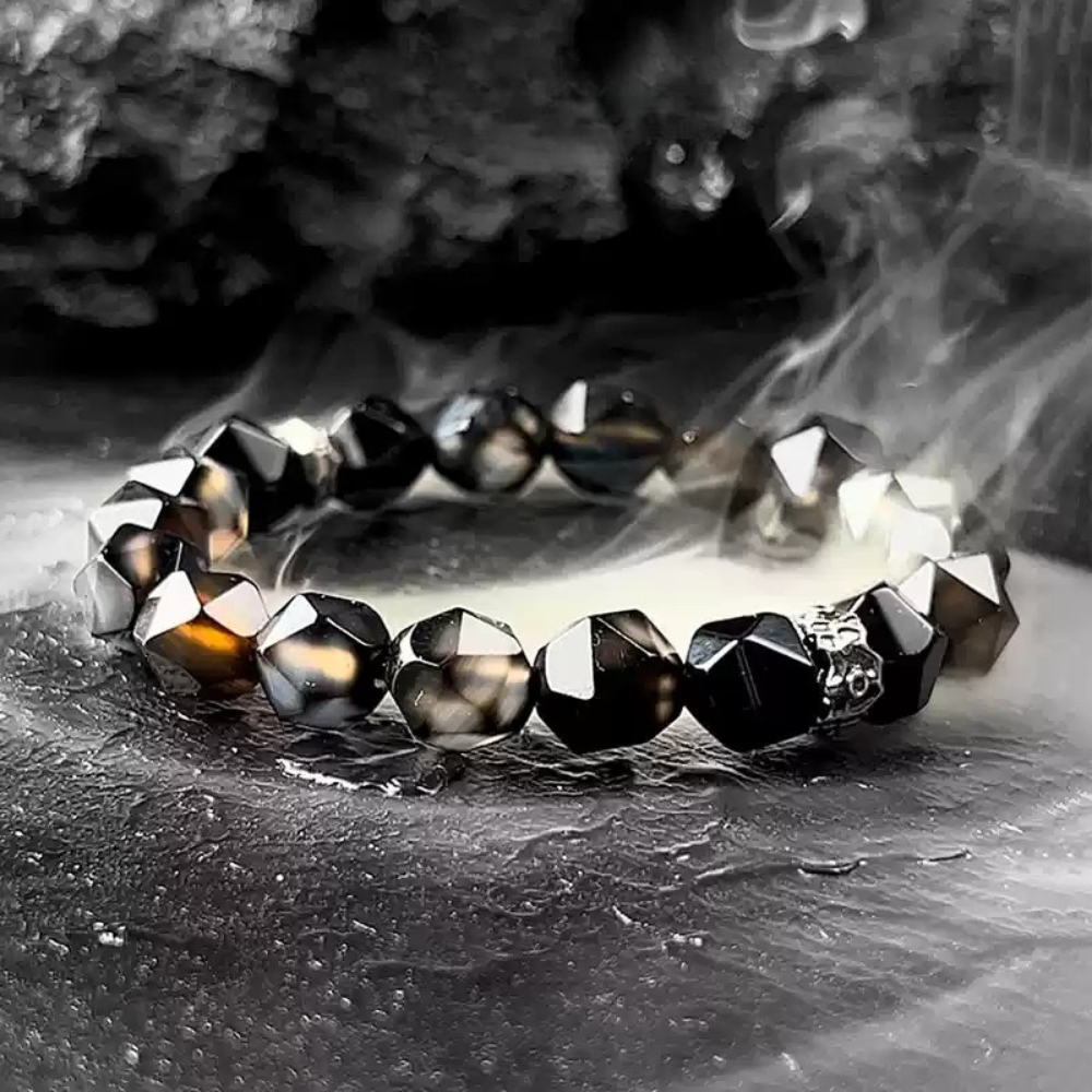 Bracciale estivo con perline di Poseidone a doppia pietra