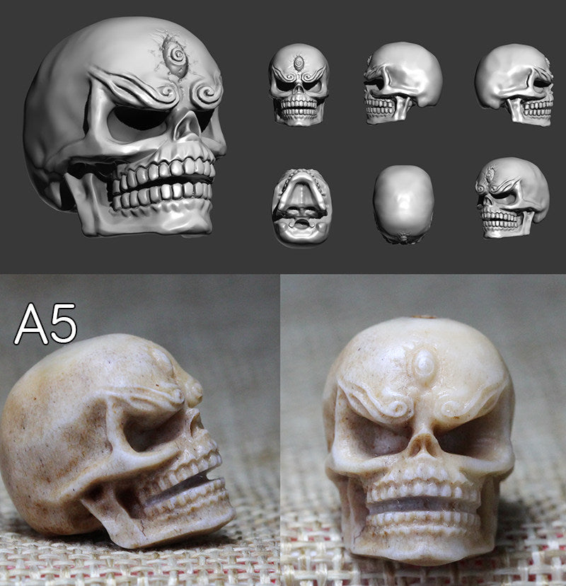 The Oracle Third Eye Antler Skull Bead