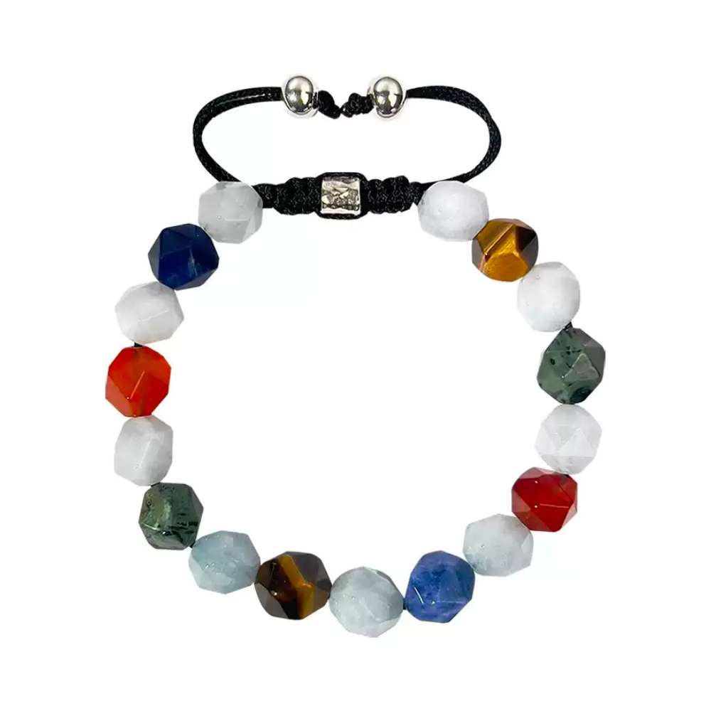 Bracciale estivo con perline di Poseidone a doppia pietra