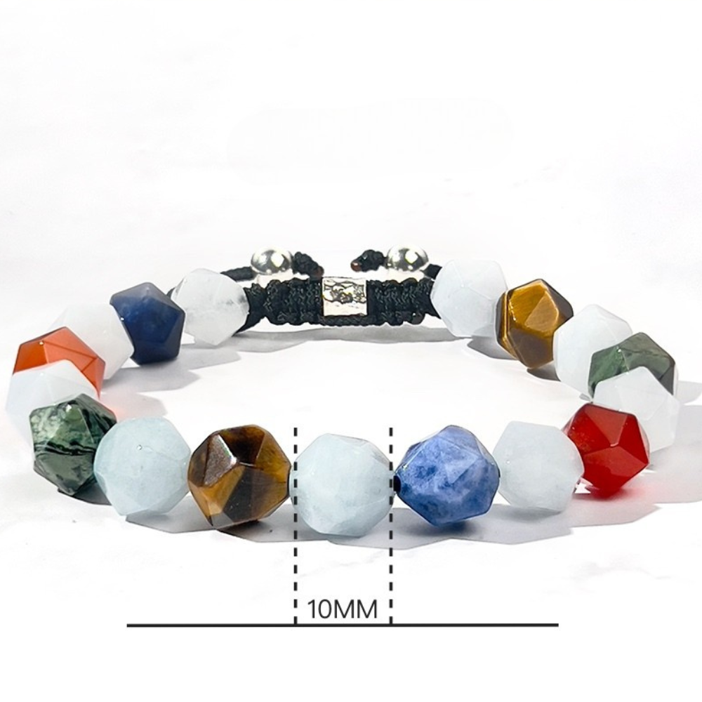 Bracciale estivo con perline di Poseidone a doppia pietra