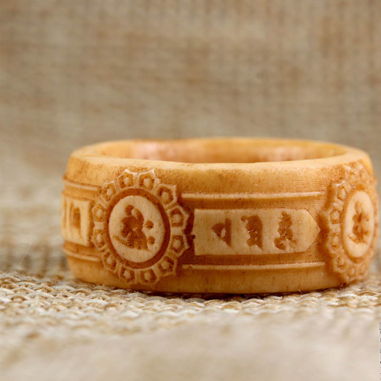 Antler-Carved Incantation Ring