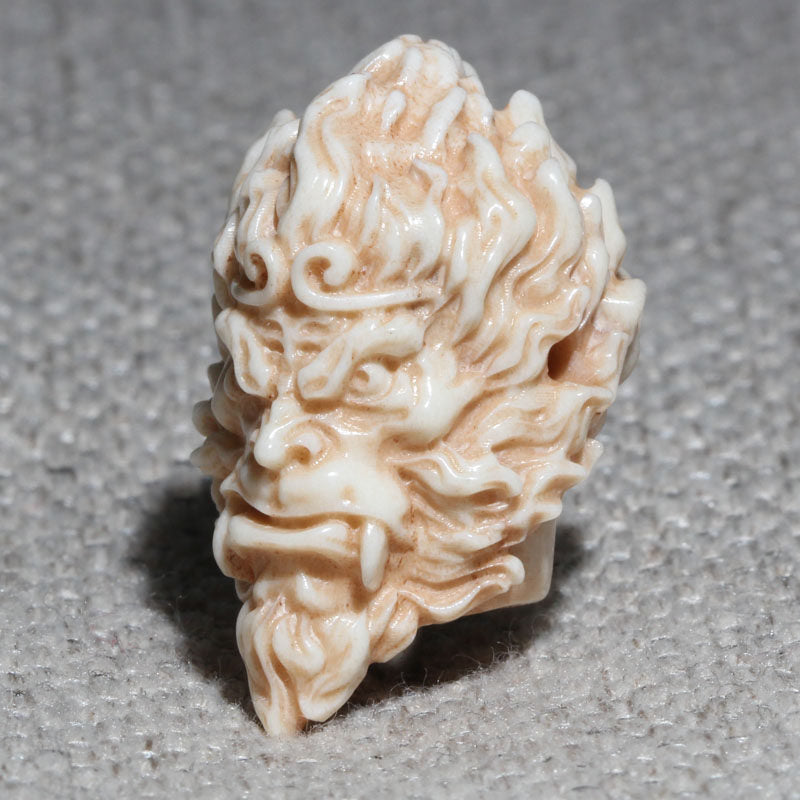 Antler Carving Black Myth Wukong With Teeth Bead