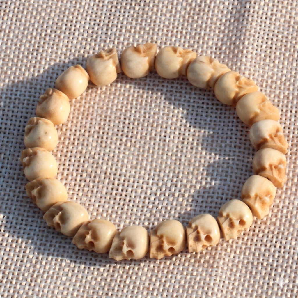 Antler Skull Beaded Bracelet