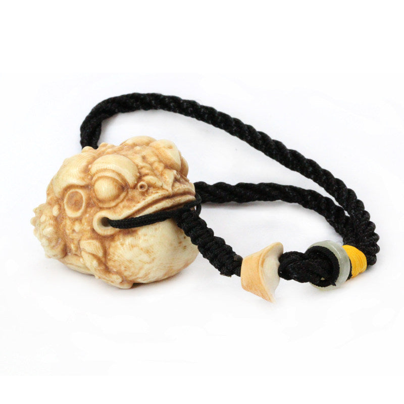 Antlered Golden Toad Wealth-Attracting Necklace