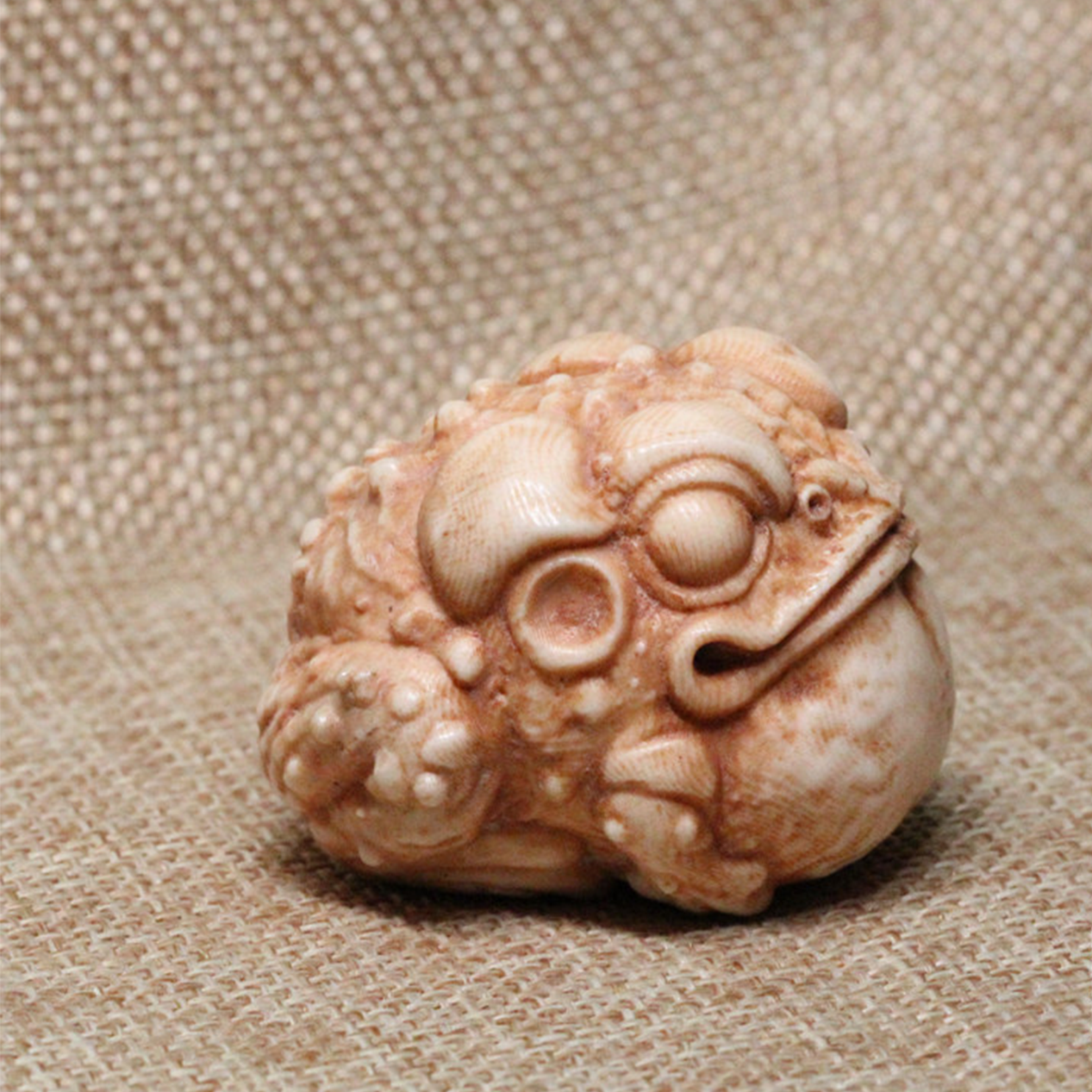 Antlered Golden Toad Wealth-Attracting Necklace