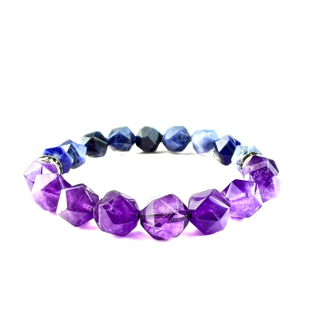 Bracelet de perles d'été Poséidon à deux pierres