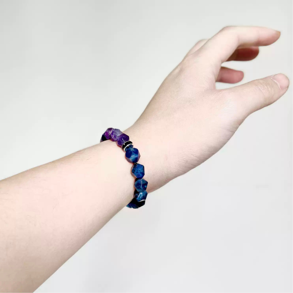 Bracelet de perles d'été Poséidon à deux pierres