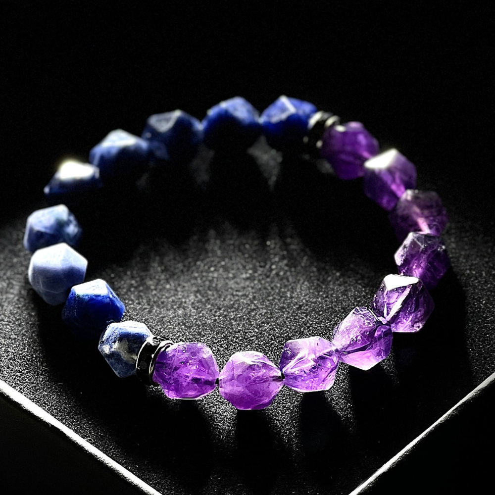 Bracelet de perles d'été Poséidon à deux pierres