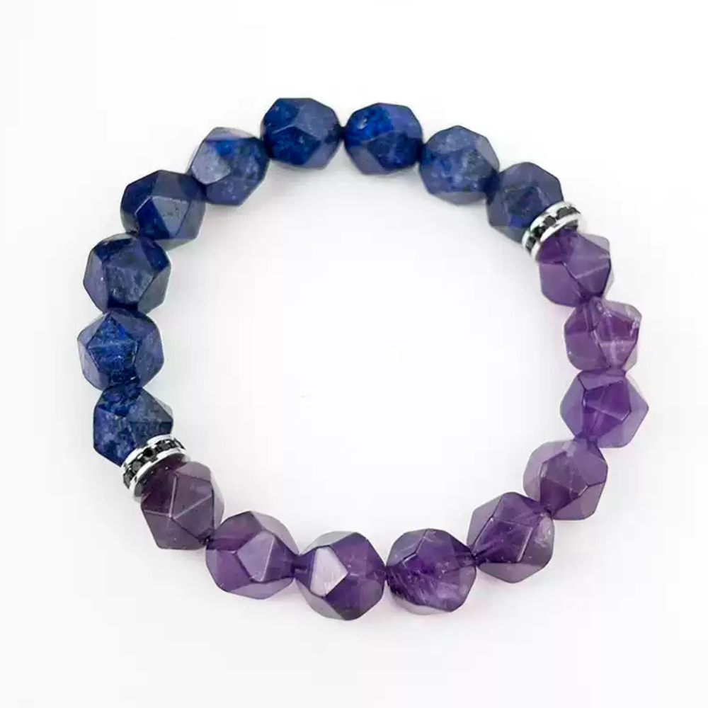 Bracelet de perles d'été Poséidon à deux pierres