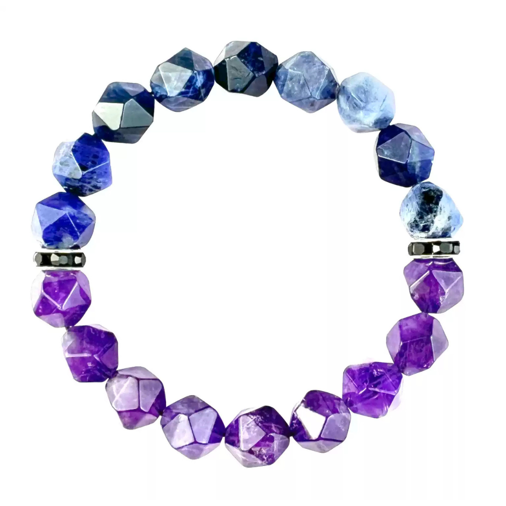 Bracelet de perles d'été Poséidon à deux pierres
