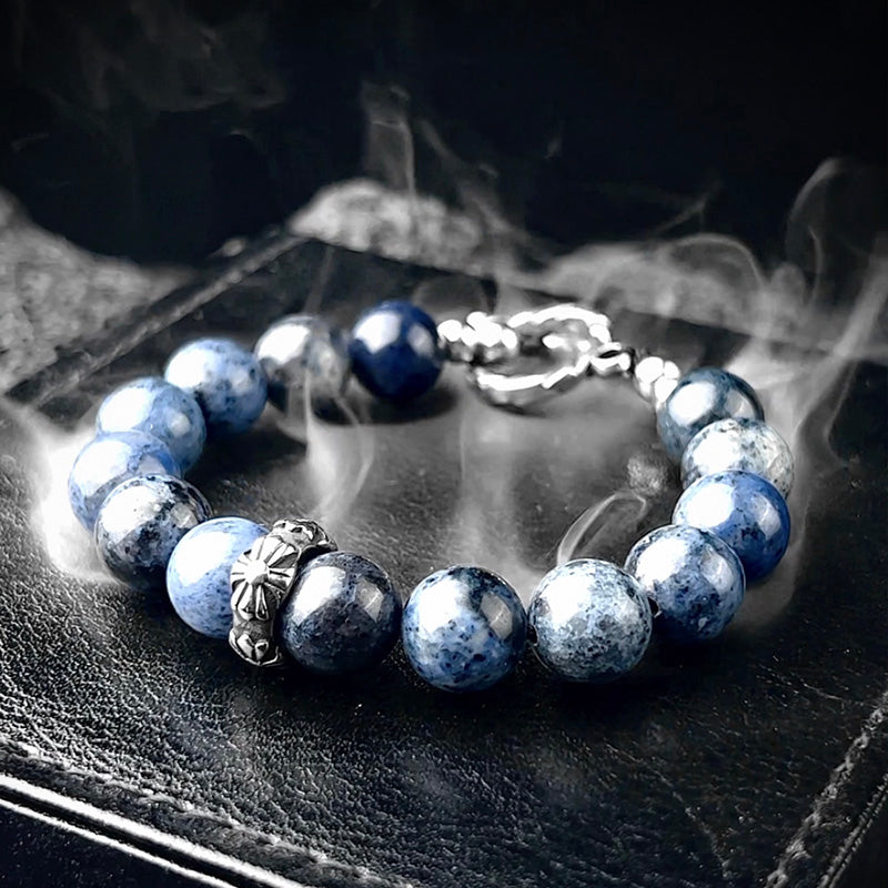 Bracelet de perles en pierre Blue Ocean Miracle Blue Line