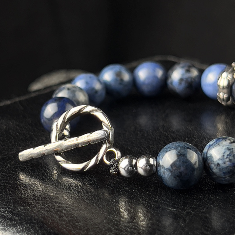 Bracelet de perles en pierre Blue Ocean Miracle Blue Line