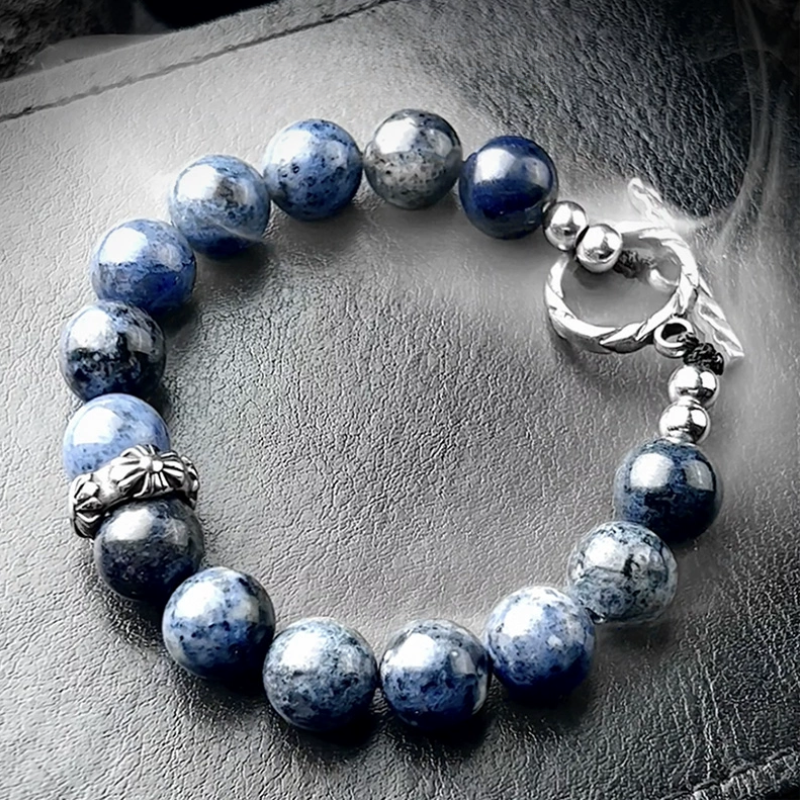 Bracelet de perles en pierre Blue Ocean Miracle Blue Line
