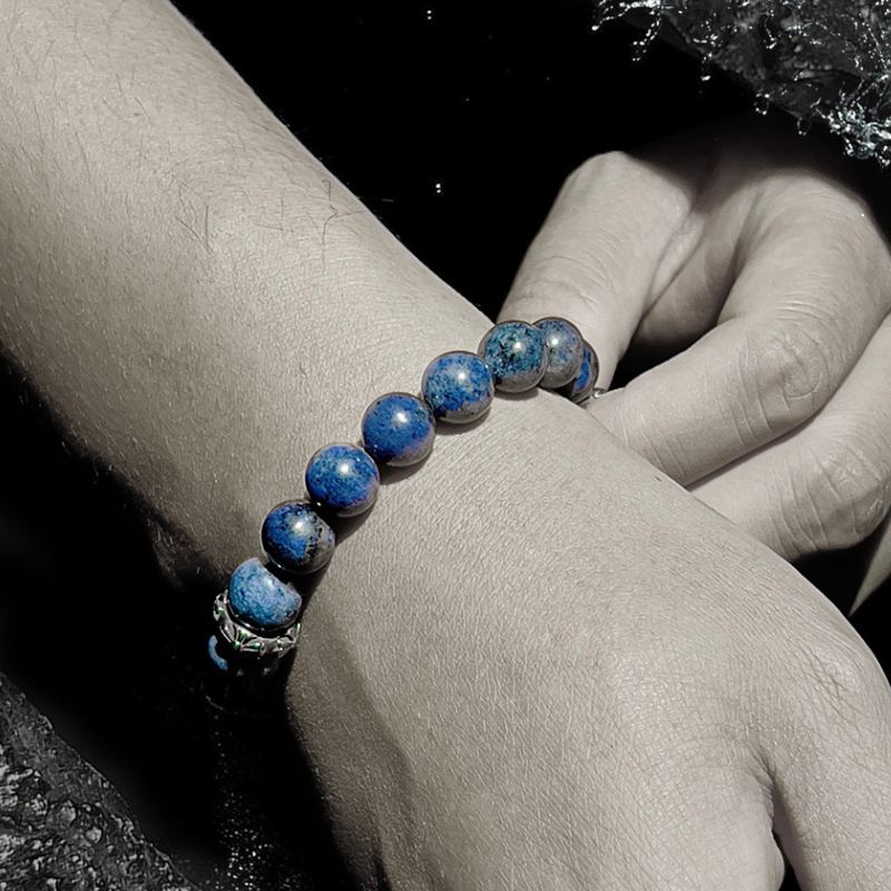 Bracelet de perles en pierre Blue Ocean Miracle Blue Line