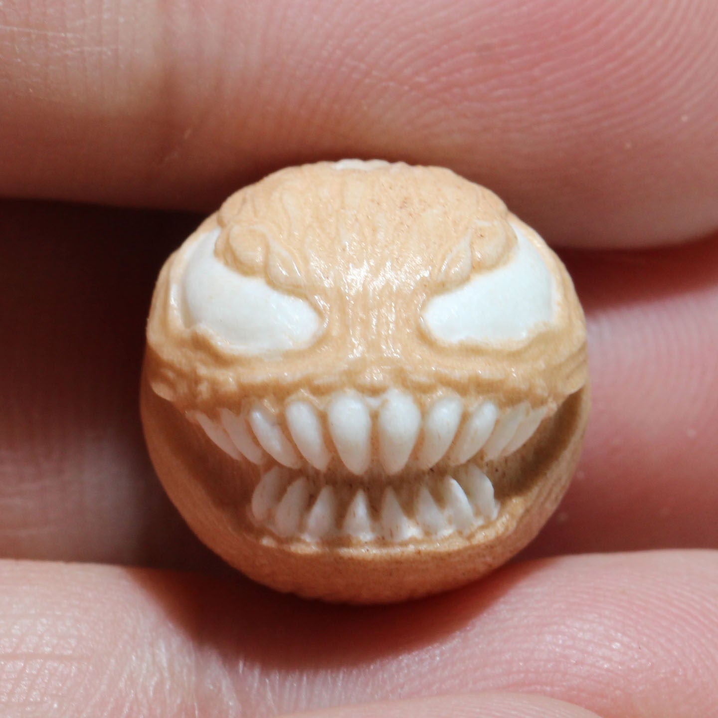 Carved Antler Venom Bead