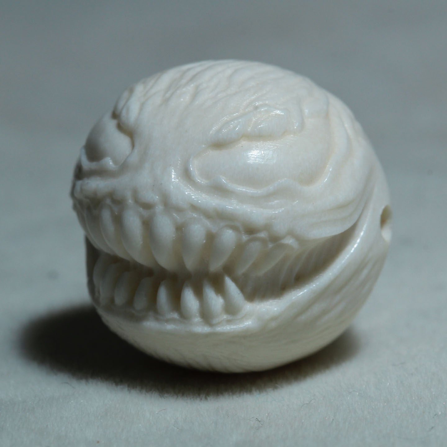 Carved Antler Venom Necklace