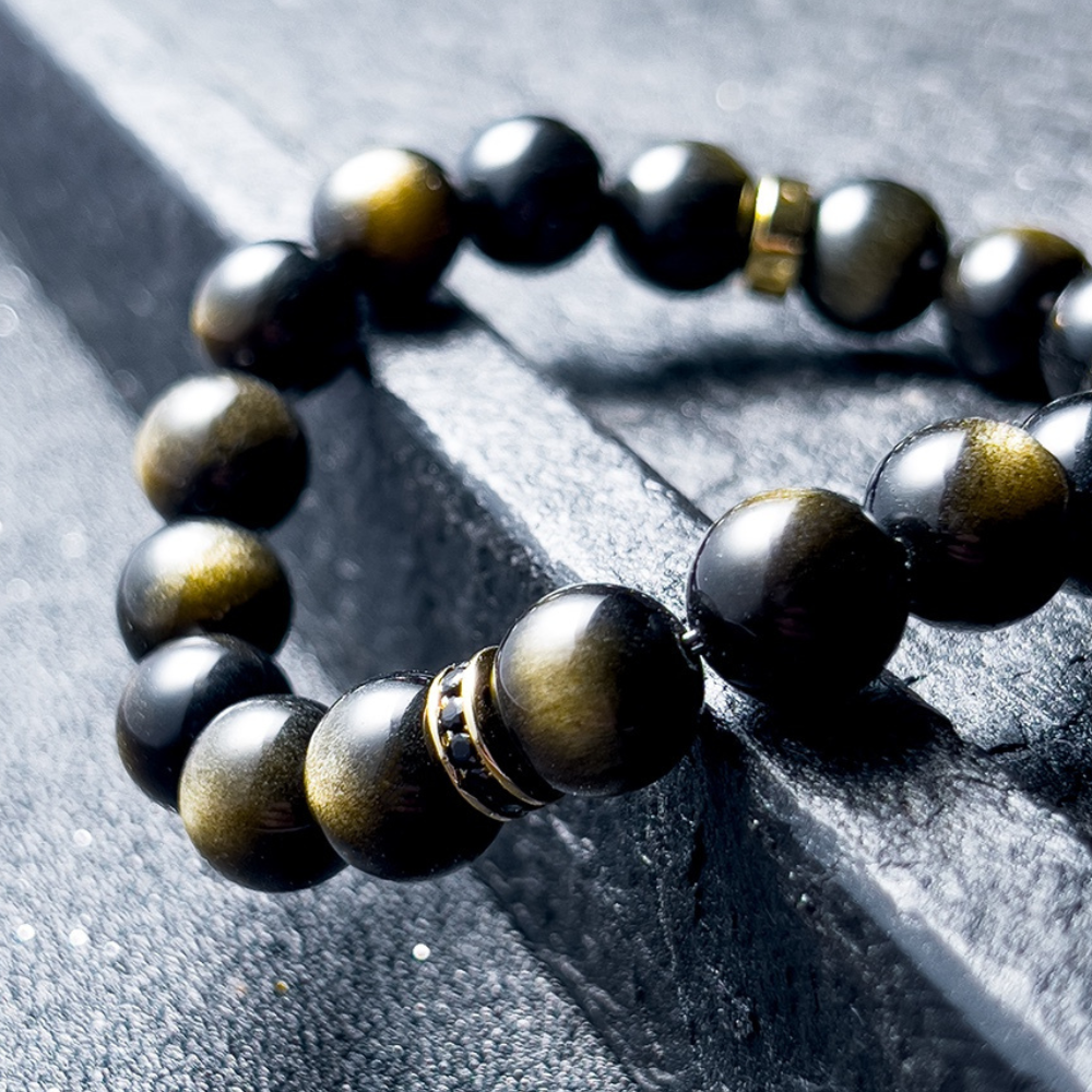 Bracelet de perles d'été Poséidon à deux pierres