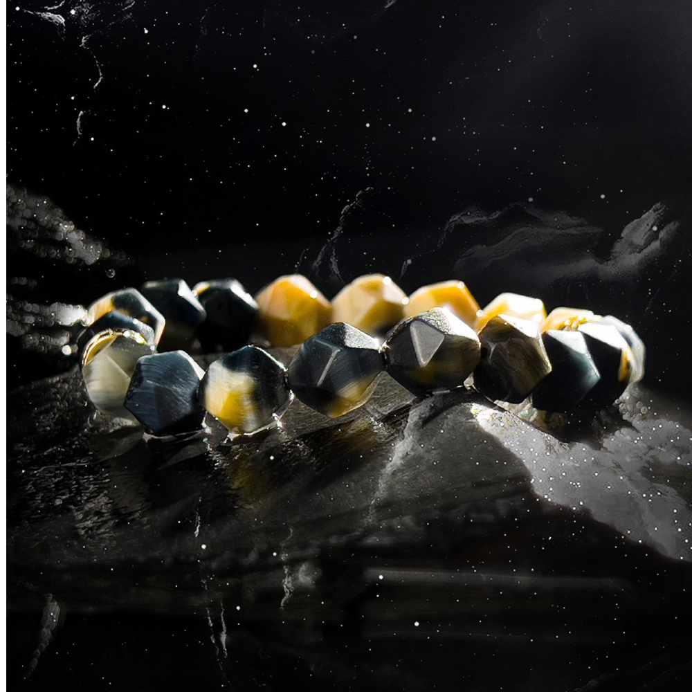 Bracelet de perles d'été Poséidon à deux pierres