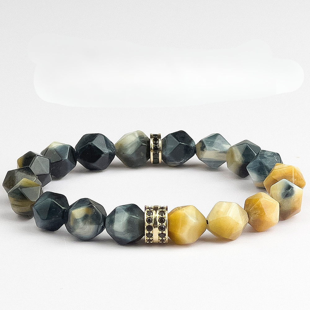 Bracelet de perles d'été Poséidon à deux pierres