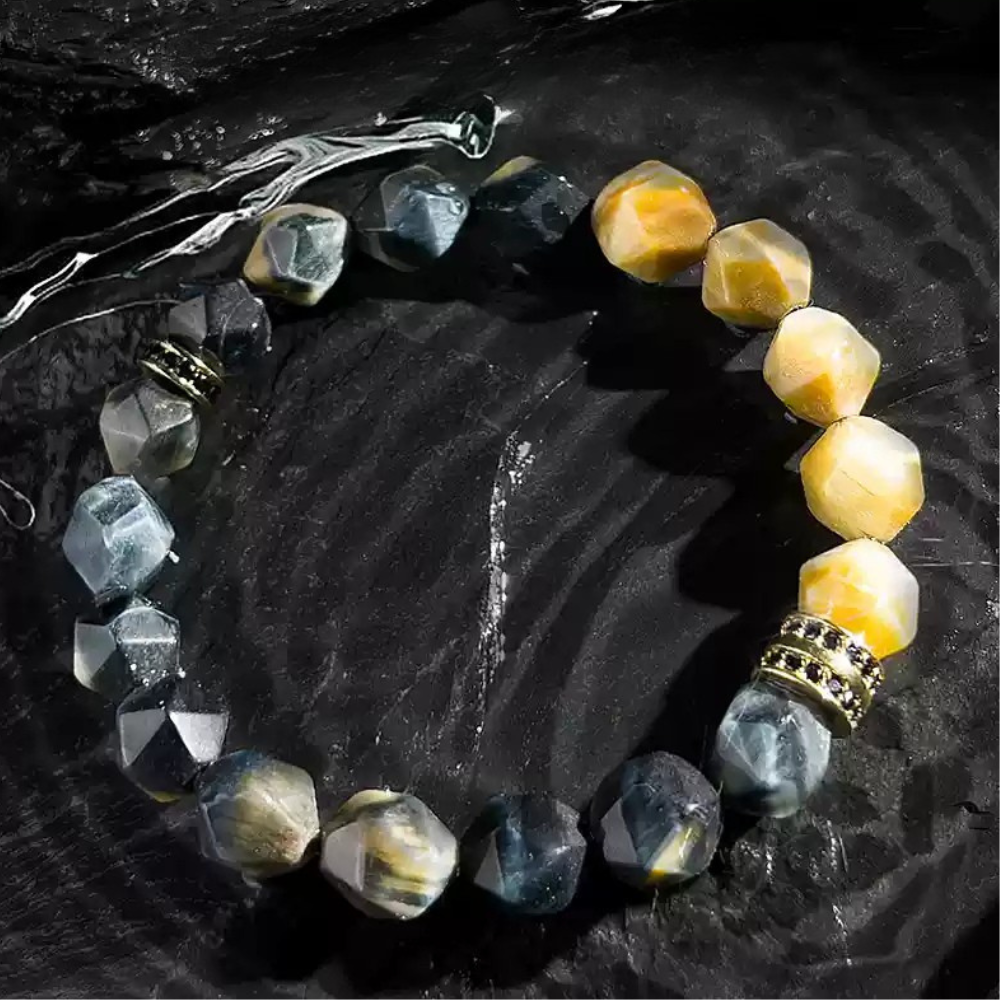 Bracelet de perles d'été Poséidon à deux pierres