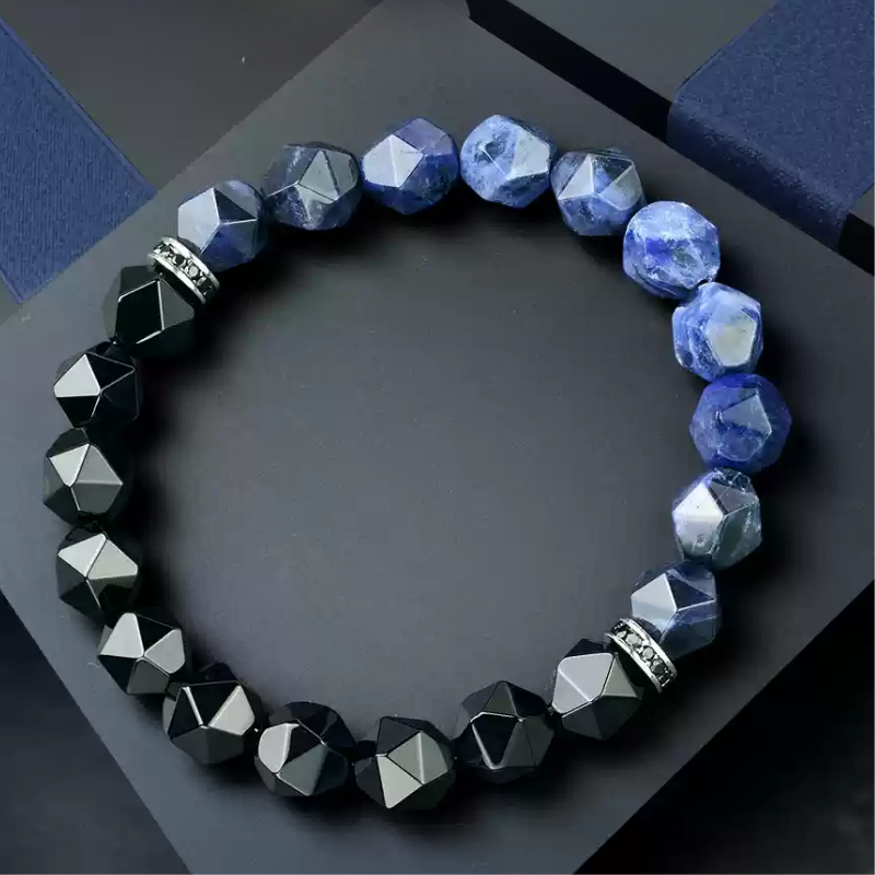 Bracelet de perles d'été Poséidon à deux pierres