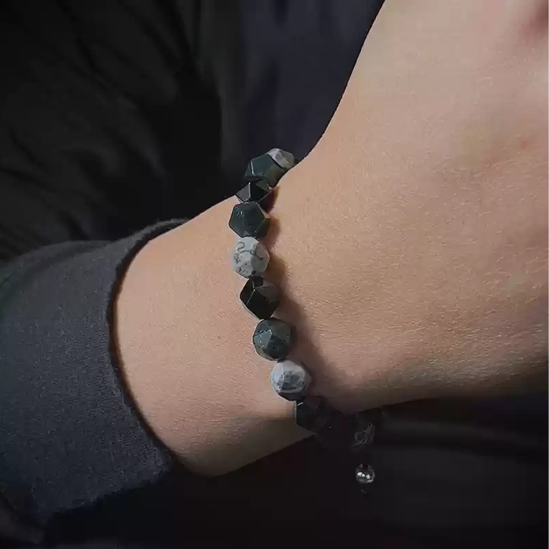 Bracelet de perles d'été Poséidon à deux pierres