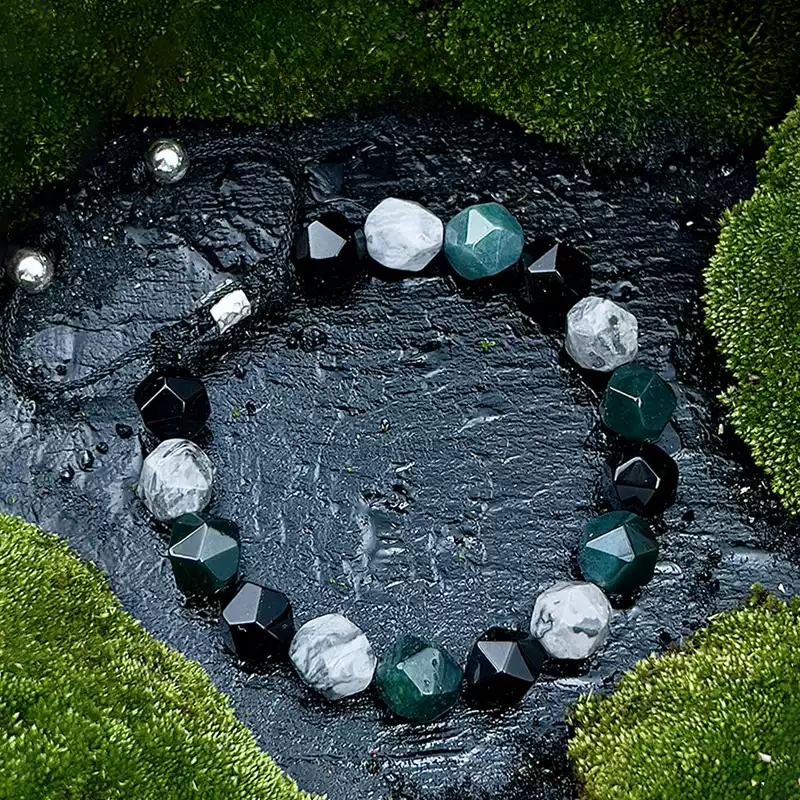Bracelet de perles d'été Poséidon à deux pierres