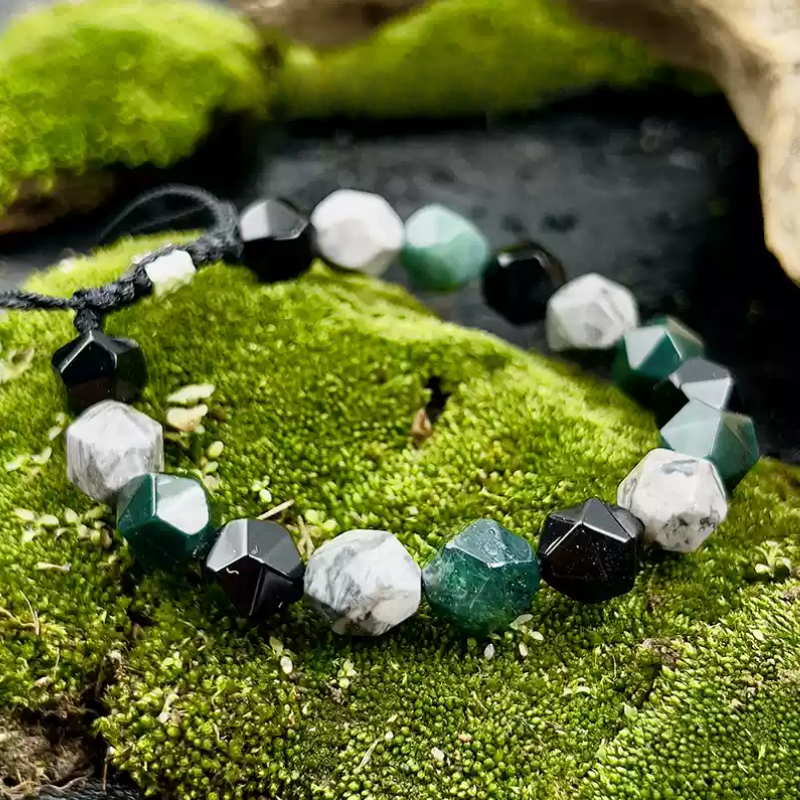 Bracelet de perles d'été Poséidon à deux pierres