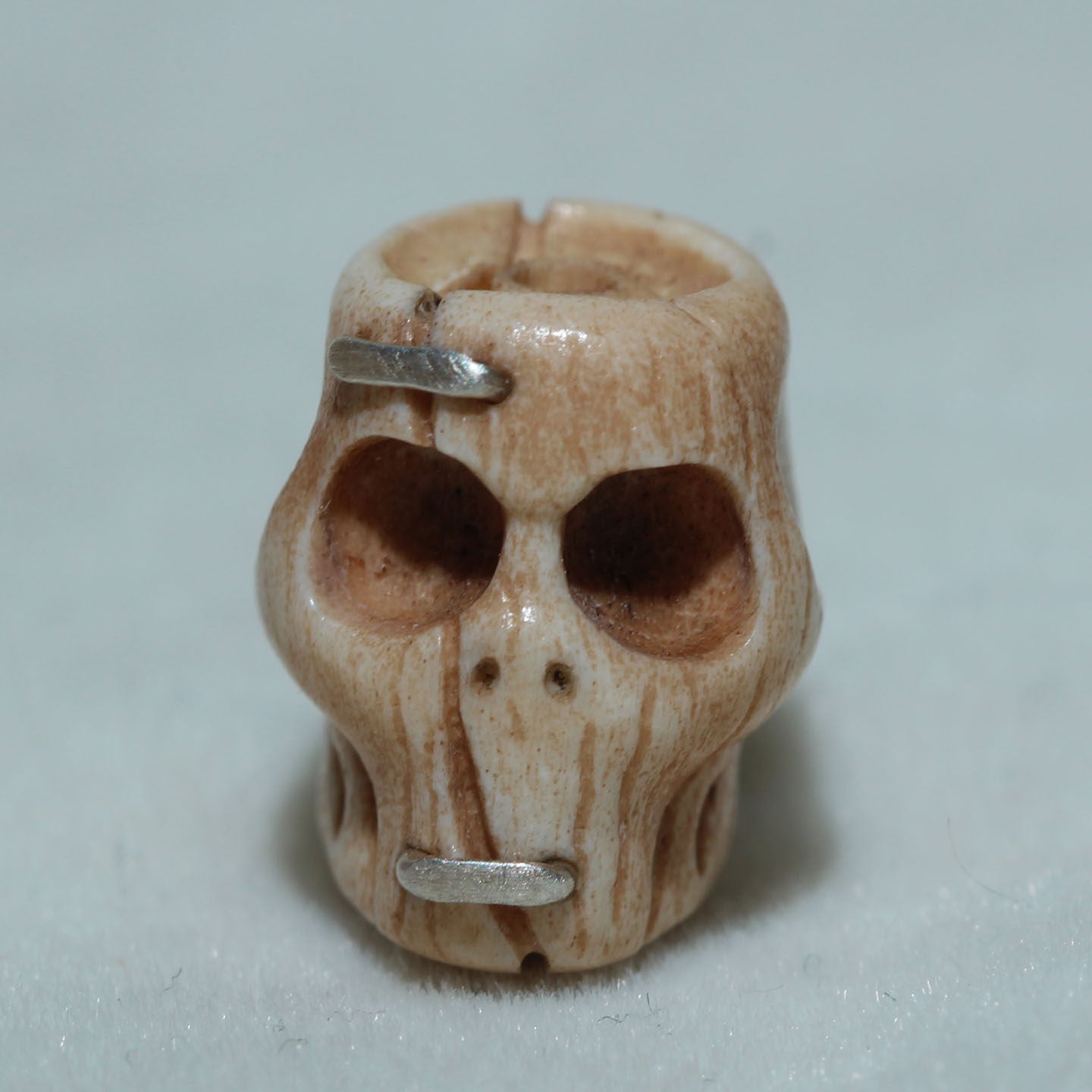 Hand-Carved Chitipati Barrel Bead