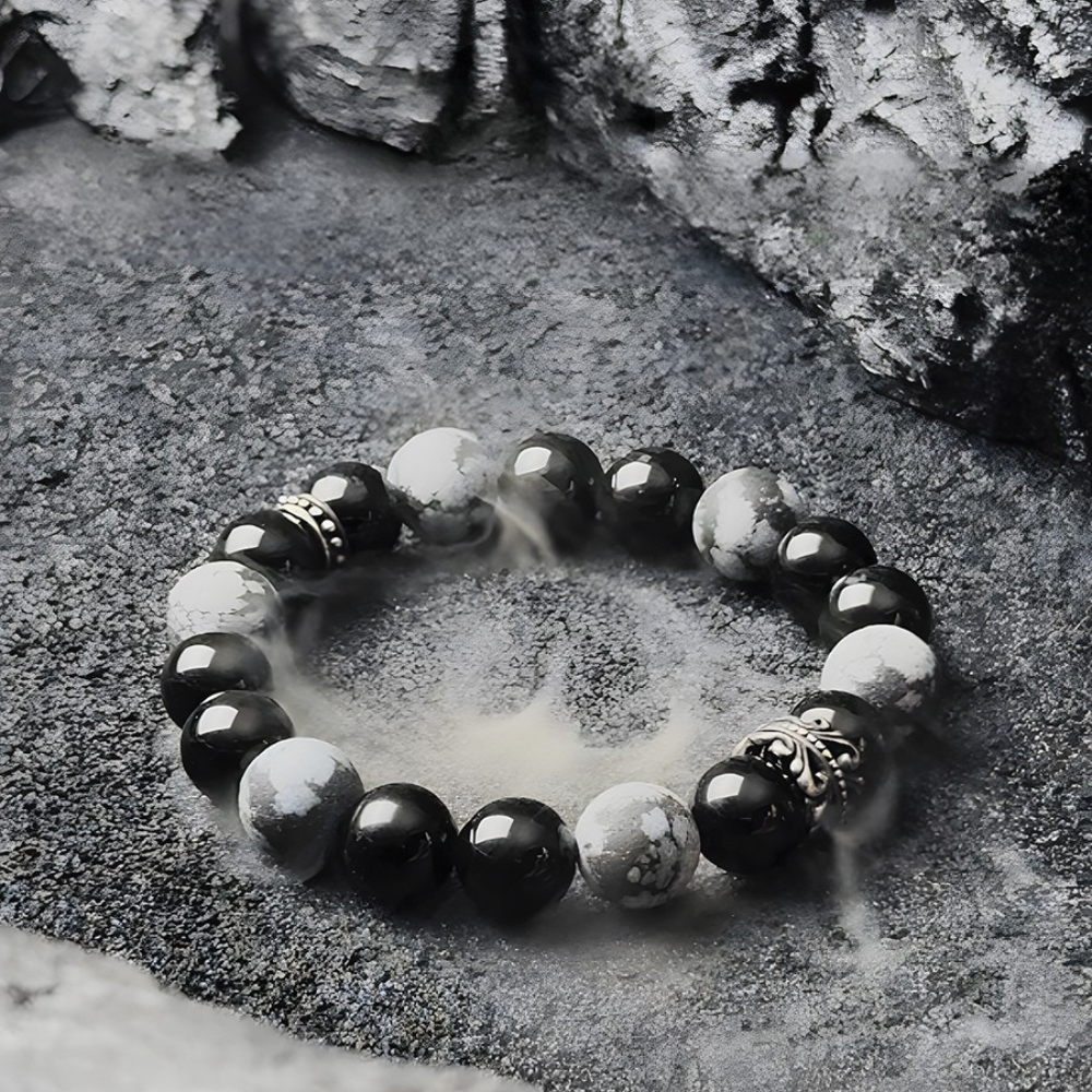 Bracelet de perles d'été Poséidon à deux pierres