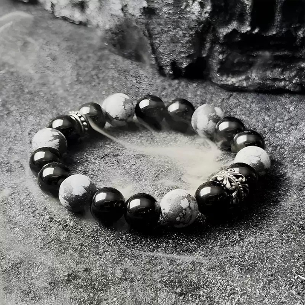 Bracelet de perles d'été Poséidon à deux pierres