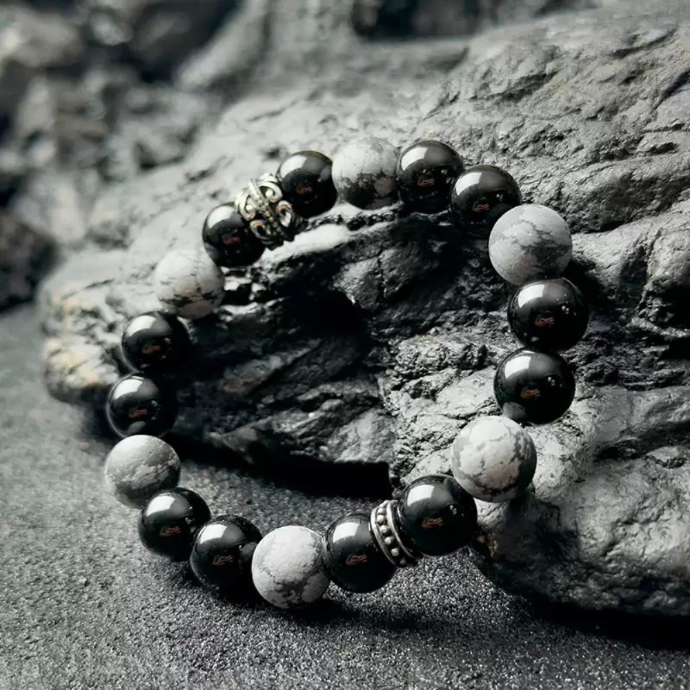 Bracelet de perles d'été Poséidon à deux pierres