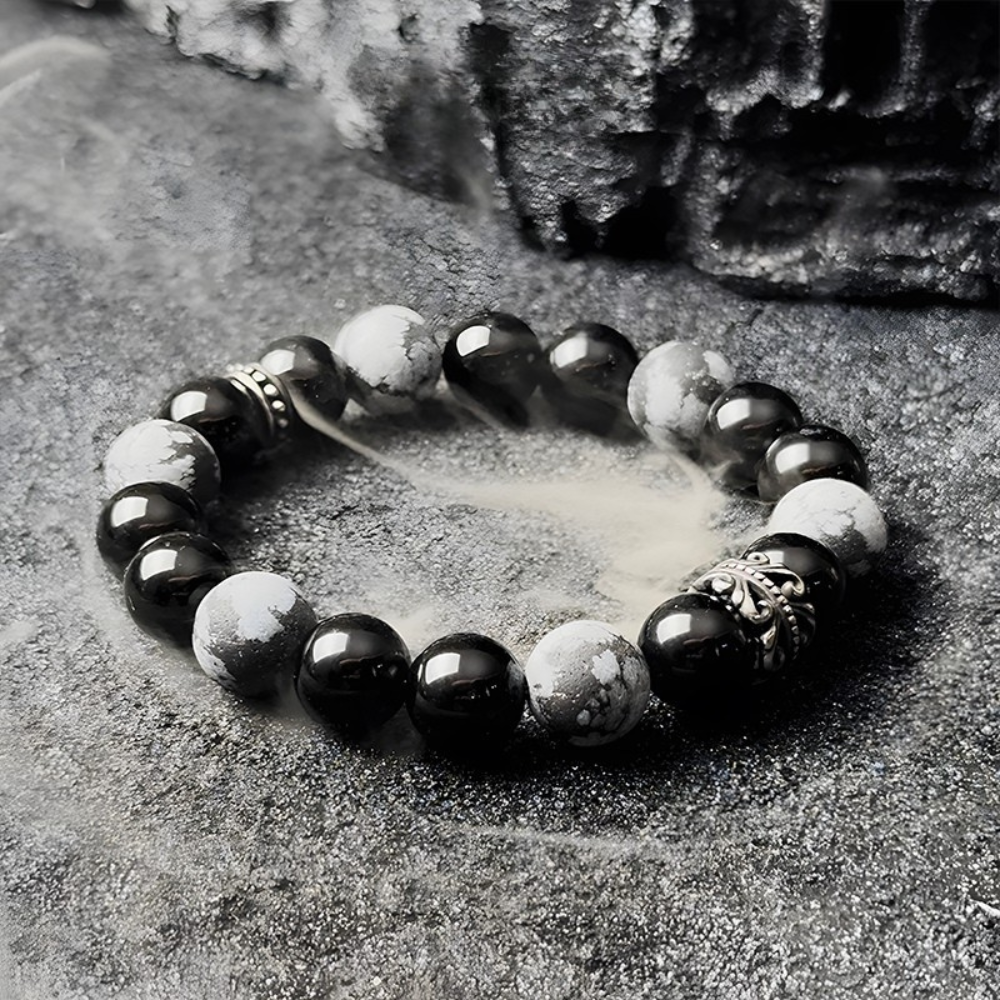 Bracelet de perles d'été Poséidon à deux pierres