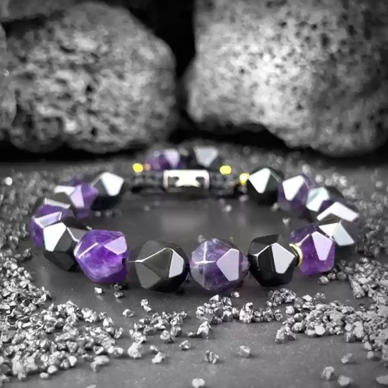 Bracelet de perles d'été Poséidon à deux pierres