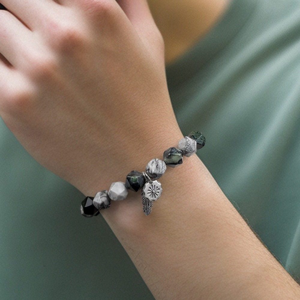 Bracelet de perles d'été Poséidon à deux pierres