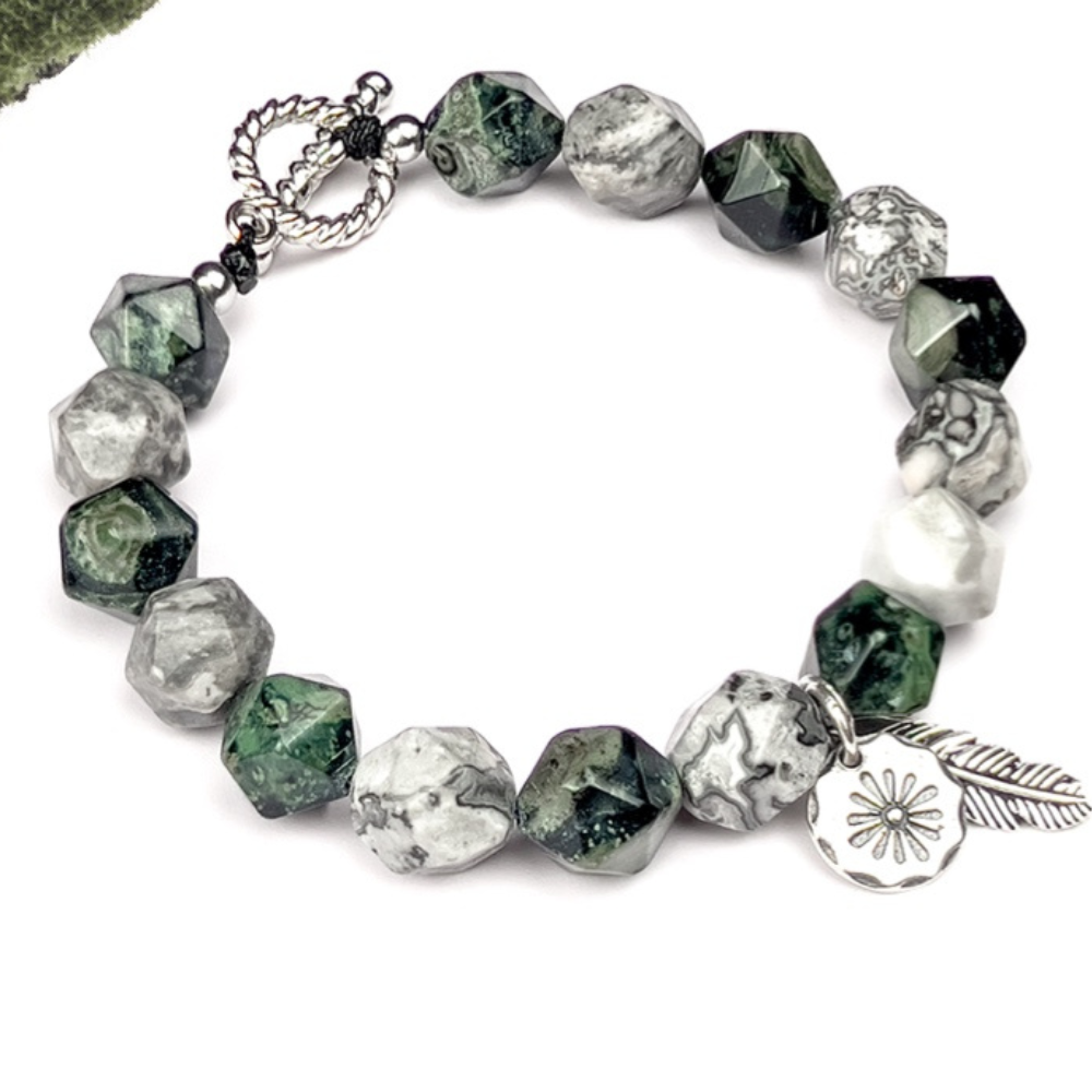 Bracelet de perles d'été Poséidon à deux pierres