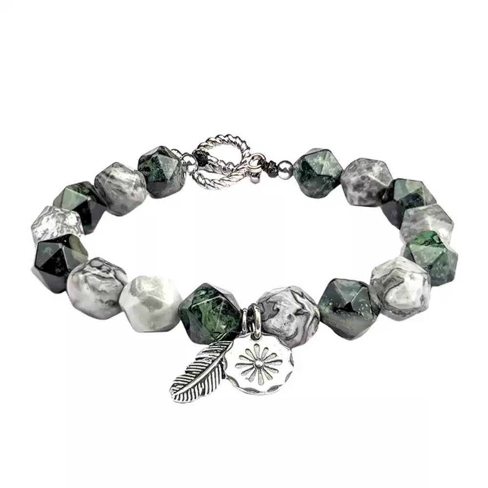 Bracelet de perles d'été Poséidon à deux pierres