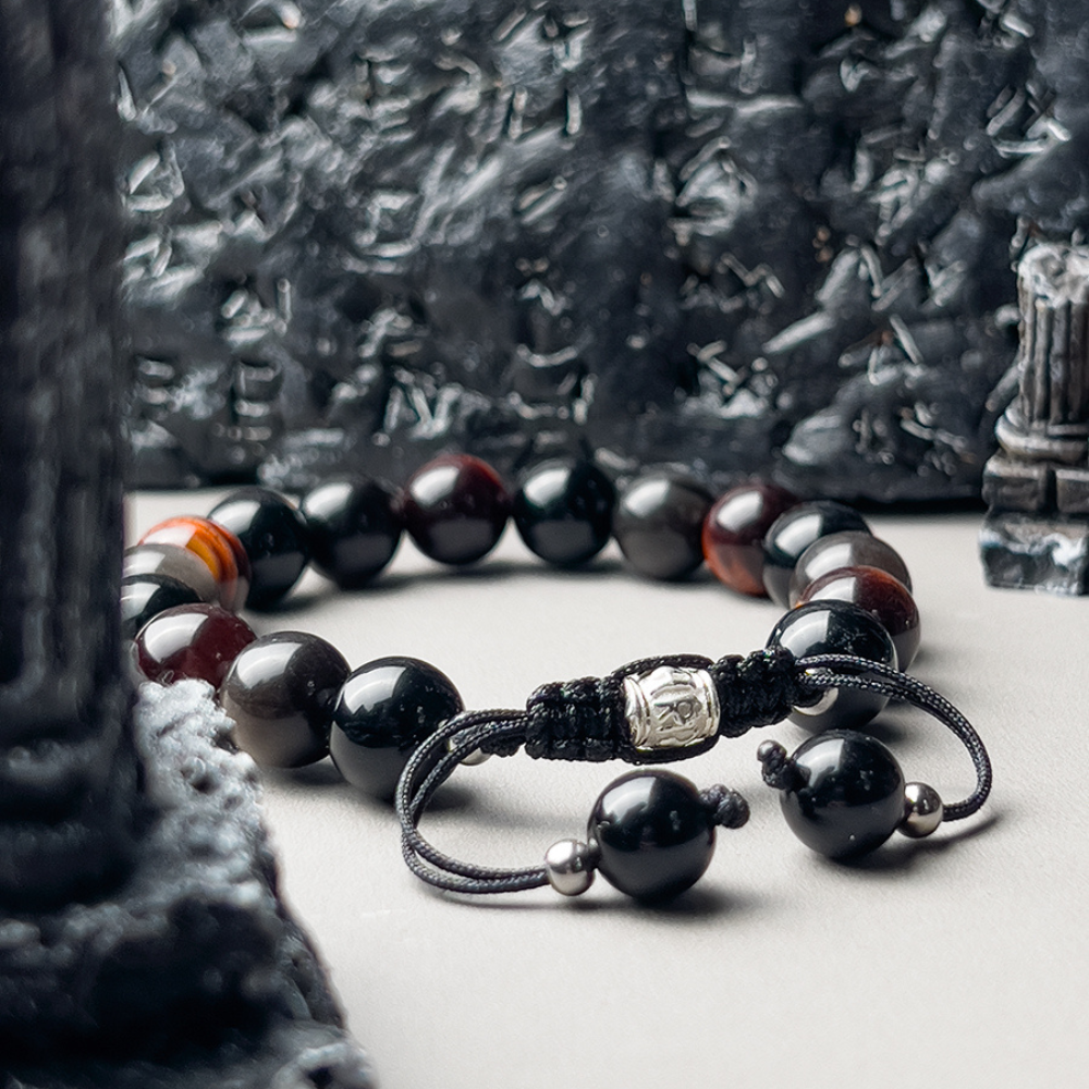 Bracelet de perles d'été Poséidon à deux pierres