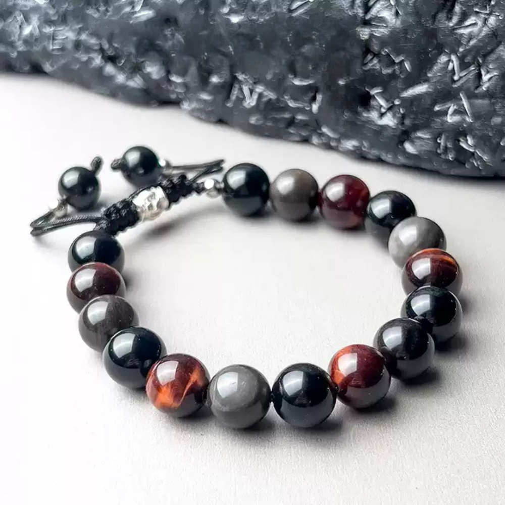 Bracelet de perles d'été Poséidon à deux pierres