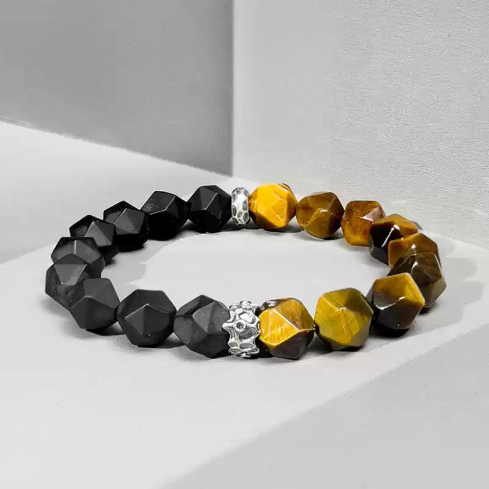 Bracelet de perles d'été Poséidon à deux pierres