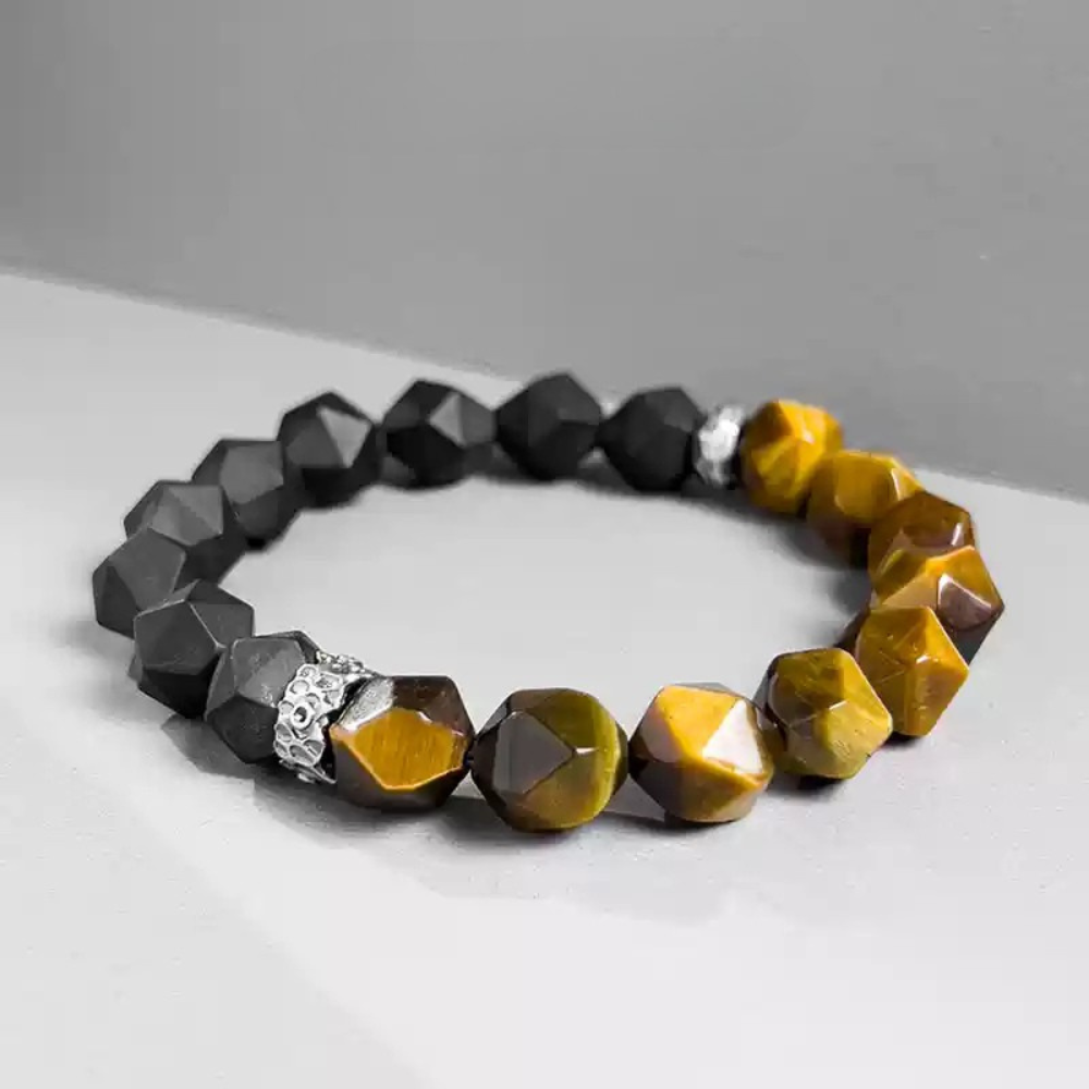 Bracelet de perles d'été Poséidon à deux pierres